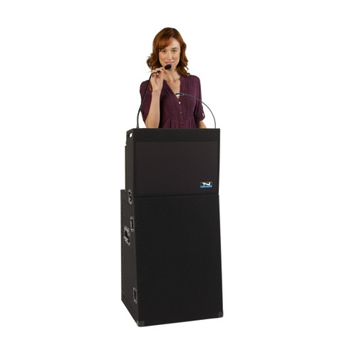 Anchor Audio ACL-DUAL Acclaim 2 Dual Package Tabletop Lectern with Base, Gooseneck Microphone and 2 Wireless Microphones (Discontinued)