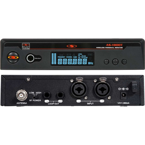 Galaxy Audio AS-1800-4 Band Pack Wireless In-Ear Personal Monitor System (Discontinued)