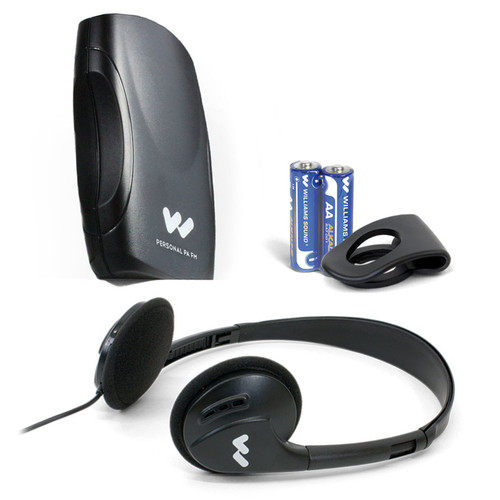 Williams AV PPA R37 HD Receiver with Belt Clip Headphones and Batteries