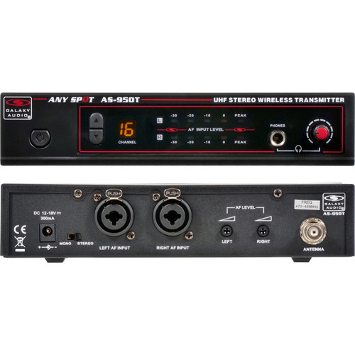 Galaxy Audio AS-950-4 Wireless Personal In-Ear Monitor System (4 User)