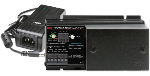 RDL FP-PA35A 35W Mono Audio Amplifier with Power Supply