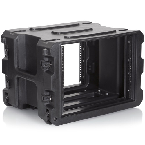 Gator G-PROR-8U-19 19" Deep Molded Audio Rack Case with Wheels