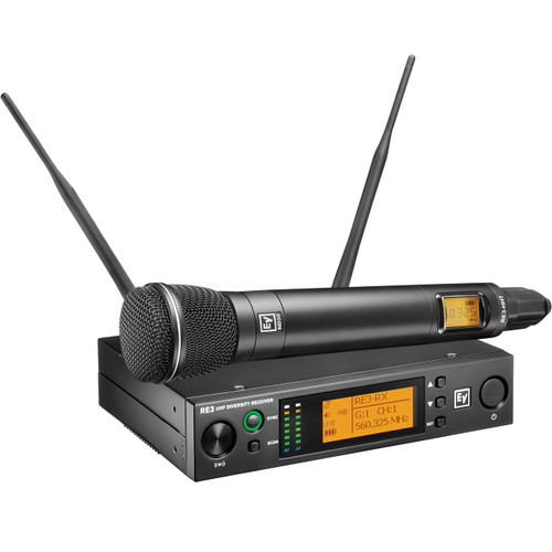 Electro-Voice RE3-ND96 UHF Handheld Wireless Mic System with ND96 Dynamic Supercardioid Microphone