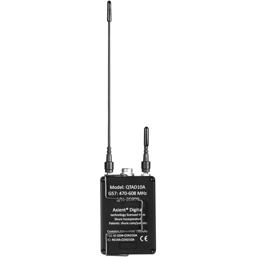 Shure Q5X AquaMic Waterproof Bodypack Wireless Transmitter - Long-Life