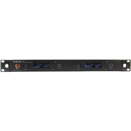 Audix AP42 OM5 Dual Channel Wireless Microphone System with R42 True Diversity Receiver and 2 H60/OM5 Handheld Transmitters