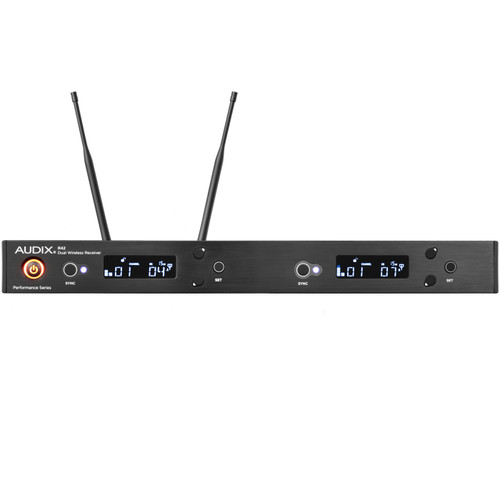 Audix AP42 BP Wireless Microphone System with R42 2-Channel Diversity Receiver and 2 B60 Bodypack Transmitters