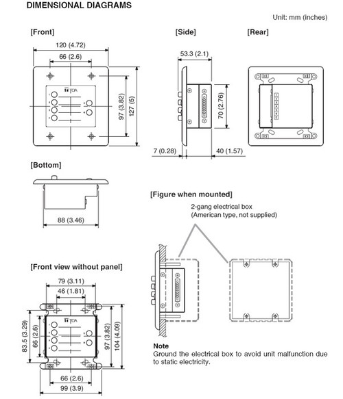 TOA ZM-9003 Remote Panel (Discontinued)