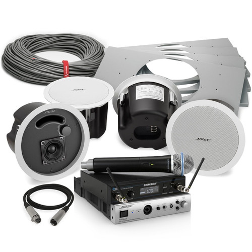 Bose Classroom Sound System with 4 FreeSpace DS 16F Loudspeakers and FreeSpace IZA 190-HZ Amplifier (Discontinued)