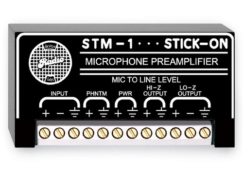 RDL STM-1 Stick-On Series Microphone Preamplifier
