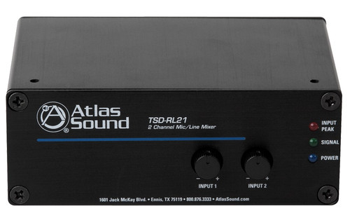 AtlasIED TSD-RL21 Two Channel Mixer