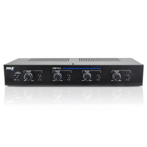 Pyle Audio PSPVC4 Stereo Speaker Selector with Volume Control