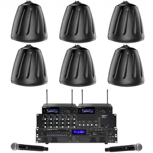 Gymnasium Sound System with 12 SoundTube RS Series Pendant Speakers