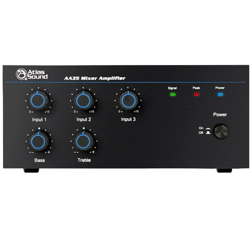 Wireless Classroom Sound System with Vector Ceiling Speaker Atlas Sound AA35 Mixer Amplifier and Shure Wireless Microphone