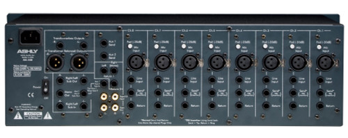 Ashly Audio MX-508 Stereo Microphone Line Mixer with EQ and Sends