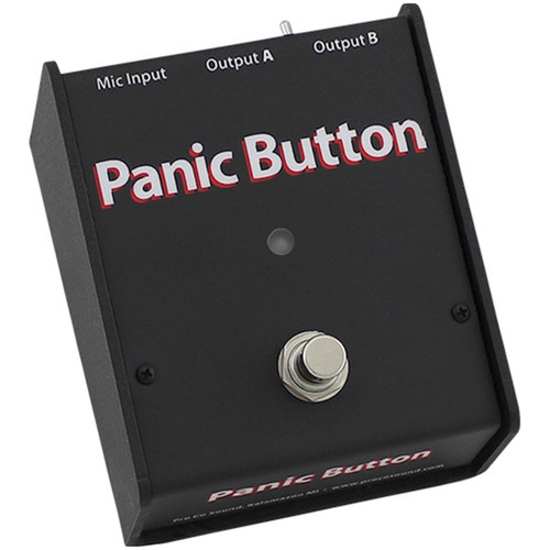ProCo Panic Button Microphone A/B and Muting Switch