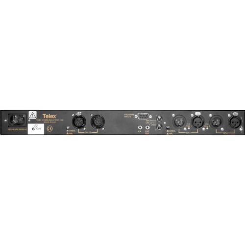 Telex MS-2002 2-Channel Audio Master Station with 2.0A Power Supply (Discontinued)