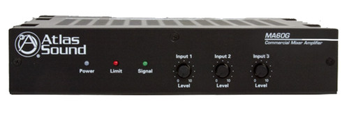 AtlasIED MA60G 3-Channel 60W Mixer Amplifier