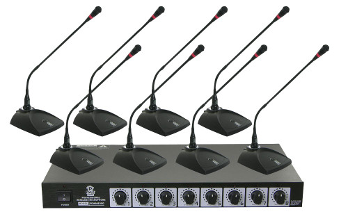 Pyle Audio PDWM8300 Professional Conference Desktop VHF Wireless Microphone System (Discontinued)