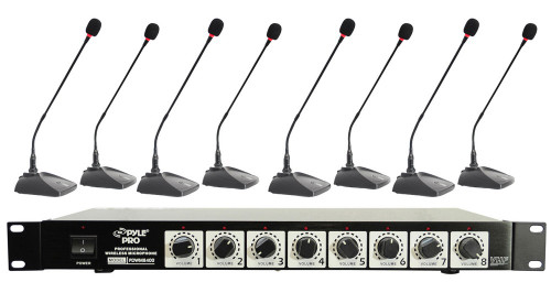 Pyle Audio PDWM8300 Professional Conference Desktop VHF Wireless Microphone System (Discontinued)