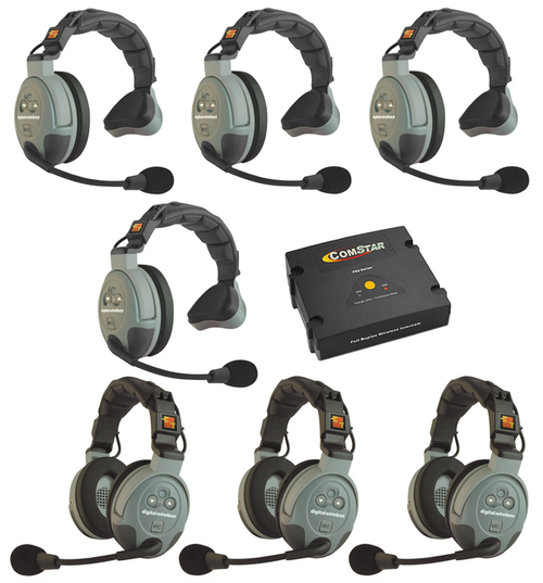 Eartec COMSTAR XT-7 Seven Person Wireless Intercom System (Discontinued)
