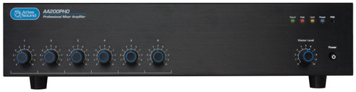 Retail Store Sound System with 4 Ceiling Speakers Atlas Sound AA200PHD Mixer Amplifier and TOA PM-660U Desktop Paging Microphone