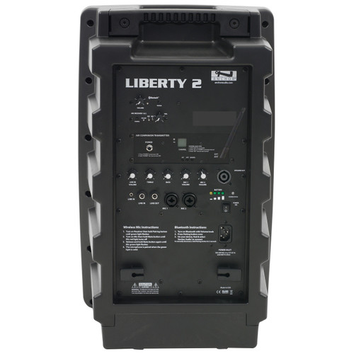 Anchor Audio Liberty System X2 Basic Package Portable Sound System with Built-in Bluetooth, Wireless AIR Transmitter and 2 Wireless Microphones (Discontinued)