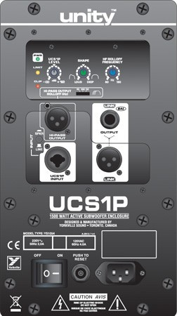 Yorkville UCS1P 15" Powered Subwoofer
