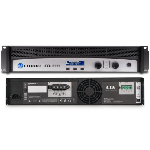 Public Address Sound System with 4 Electro-Voice Indoor Outdoor Speakers, 2 Crown Power Amplifiers and Bluetooth (Discontinued Components)