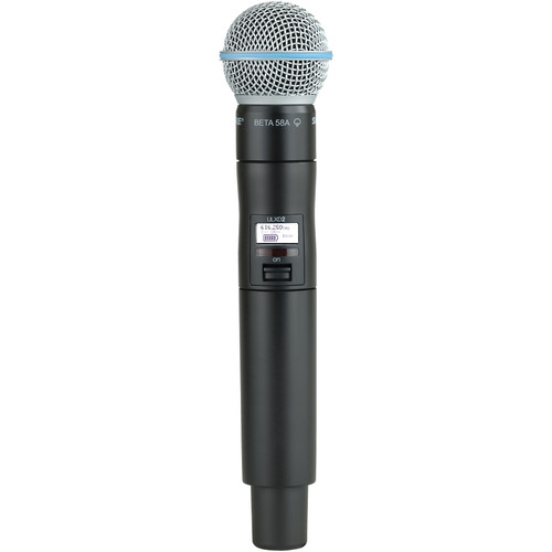 Shure ULXD2/B58 Digital Handheld Wireless Microphone Transmitter with Beta 58A Capsule (G50: 470-534MHz Band) (Discontinued)