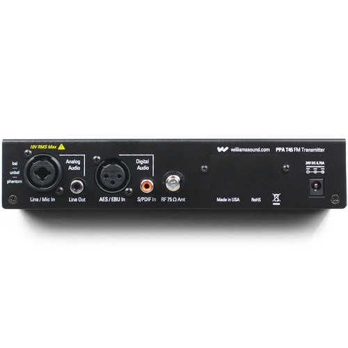 Williams Sound PPA T45 Personal PA FM Base Station Transmitter (Discontinued)