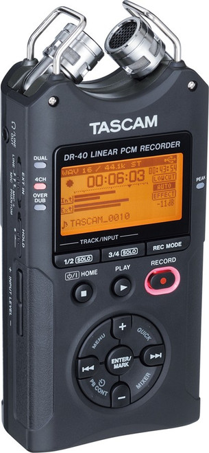 Tascam DR-40 Handheld 4 Track Recorder (Discontinued)