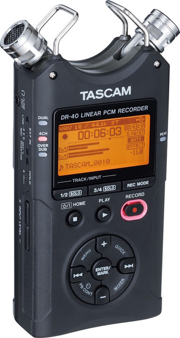 Tascam DR-40 Handheld 4 Track Recorder (Discontinued)