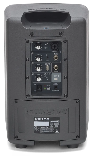 Samson Expedition XP106w Rechargeable Portable PA with Handheld Wireless System and Bluetooth