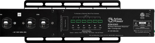AtlasIED ECM-2063 AC Power Distribution Sequencer Raceway