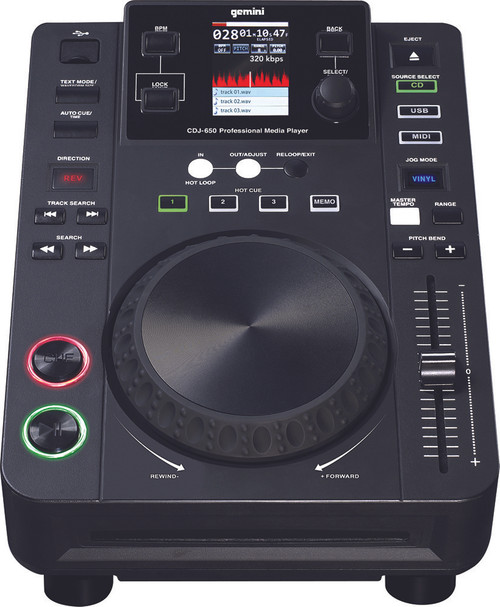 Gemini CDJ-650 Professional Media Controller (Discontinued)