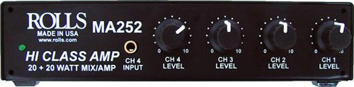 Rolls MA252 Stereo 20w/ch Class D Mixer Amp