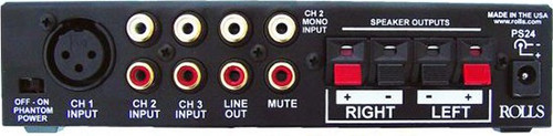 Rolls MA252 Stereo 20w/ch Class D Mixer Amp
