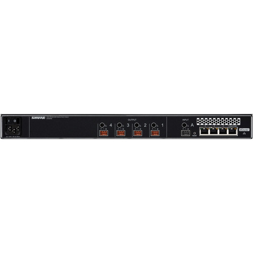 Shure MXWANI4 Microflex Wireless 4-Channel Audio Network Interface with Dante (Discontinued)
