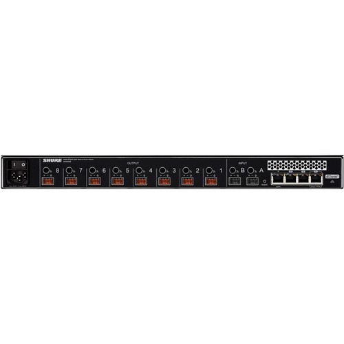 Shure MXWANI8 Microflex Wireless 8-Channel Audio Network Interface with Dante (Discontinued)