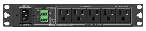 Atlas Sound AP-S15RTHR 15A Half Width Rack Power Conditioner with Remote Activation (Discontinued)