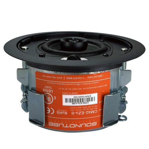 SoundTube CM42-EZs-II 4" In-Ceiling Shallow Backcan Speaker - Black