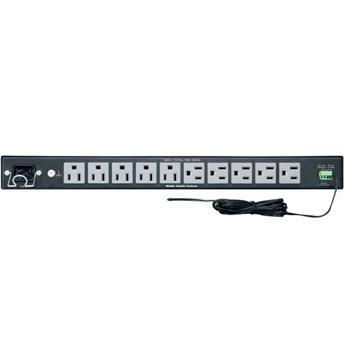 Middle Atlantic PDCOOL-1020RK 1U Rackmount 10 Outlet 20 Amp 2-Stage Surge Protector and Cooler
