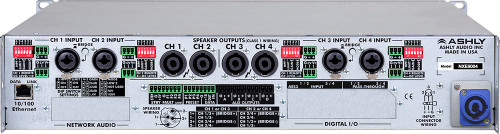 Ashly Audio nXe8004 4-Channel 800W Networkable Power Amplifier with Ethernet Control