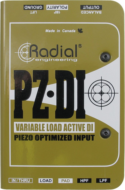 Radial Engineering PZ-DI Orchestral Instrument Direct Box