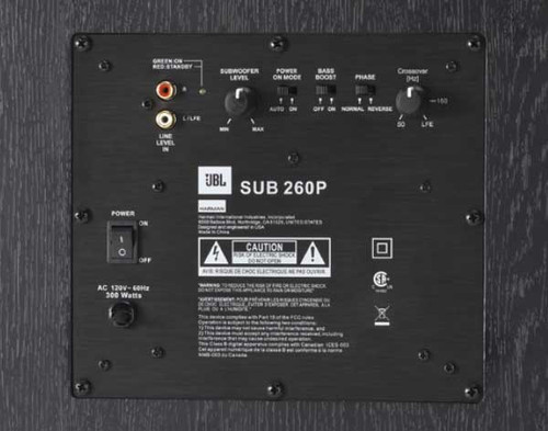 JBL Studio Sub 260P 12 inch Powered Subwoofer (Discontinued)