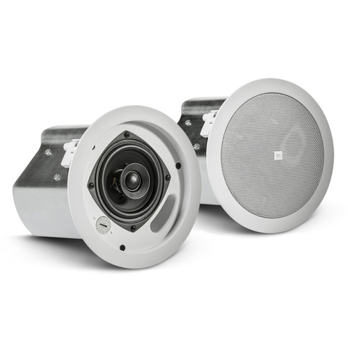 Retail Store Sound System with 4 JBL Control 14C/T Compact In-Ceiling Loudspeakers and Mixer Amplifier