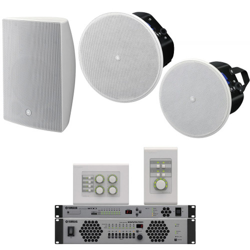 Yamaha Fitness Club Sound System with 9 VXC In-Ceiling Speakers 14 VXS Wall Mount Speakers and MTX3 Matrix Processor