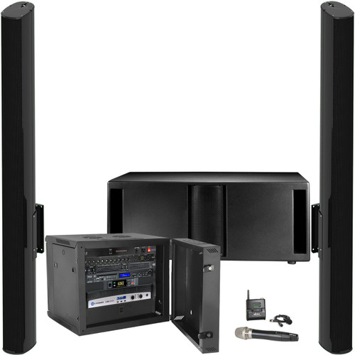 column pa auditorium sound system