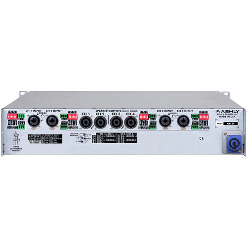 Ashly Audio nXe1.54 4-Channel Network Power Amplifier 4 x 1500W @ 2 Ohms