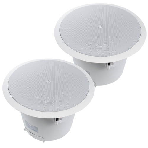 AtlasIED FAP82T 8" Strategy II Series Coaxial In-Ceiling Loudspeaker with 60W 70/100V Transformer - Pair